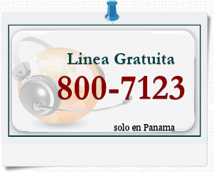 linea gratis,disponible solo Panama